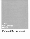 Thumbnail amf ski daddler MK IV snowmobile service n parts manual